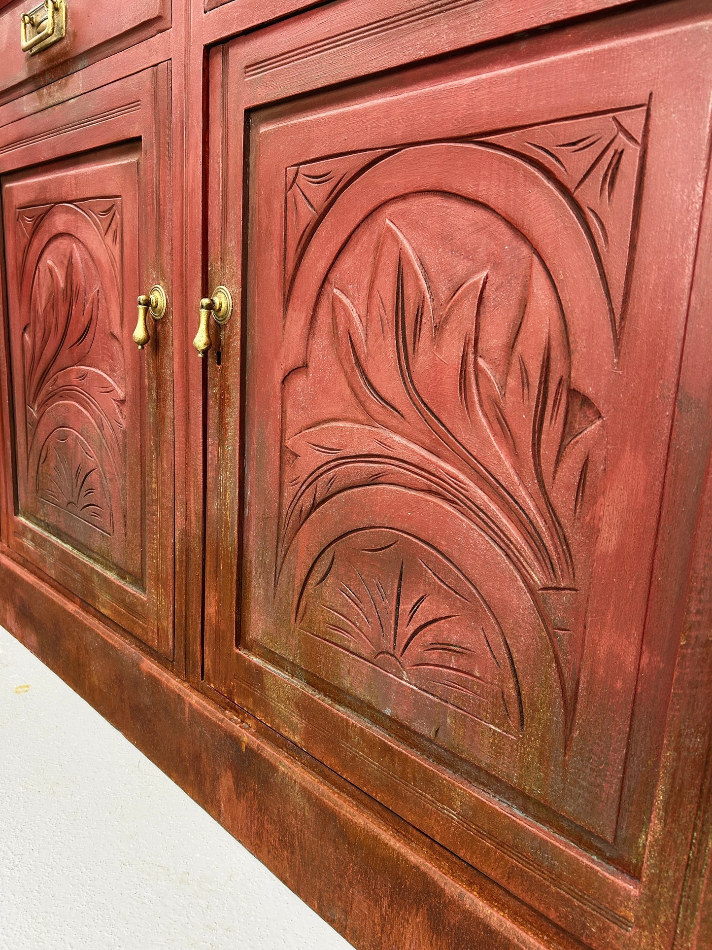 Kelly’s Rusted Maroon Sideboard