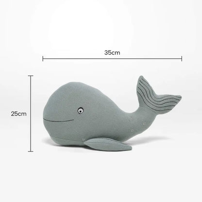 Cushion - Whale - Sky Blue - 32x35cm