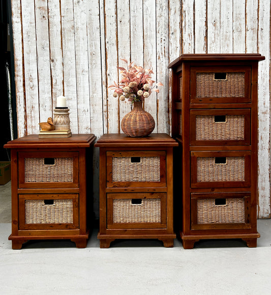 Pine & Cane Bedroom Set