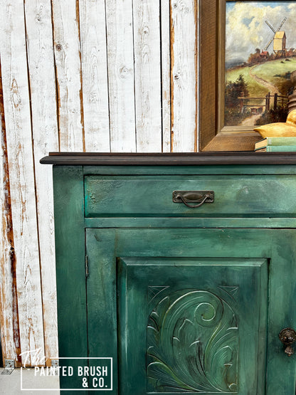 Grungy Green Sideboard