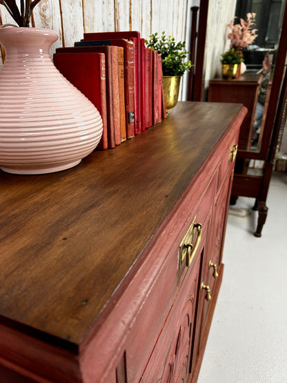 Kelly’s Rusted Maroon Sideboard