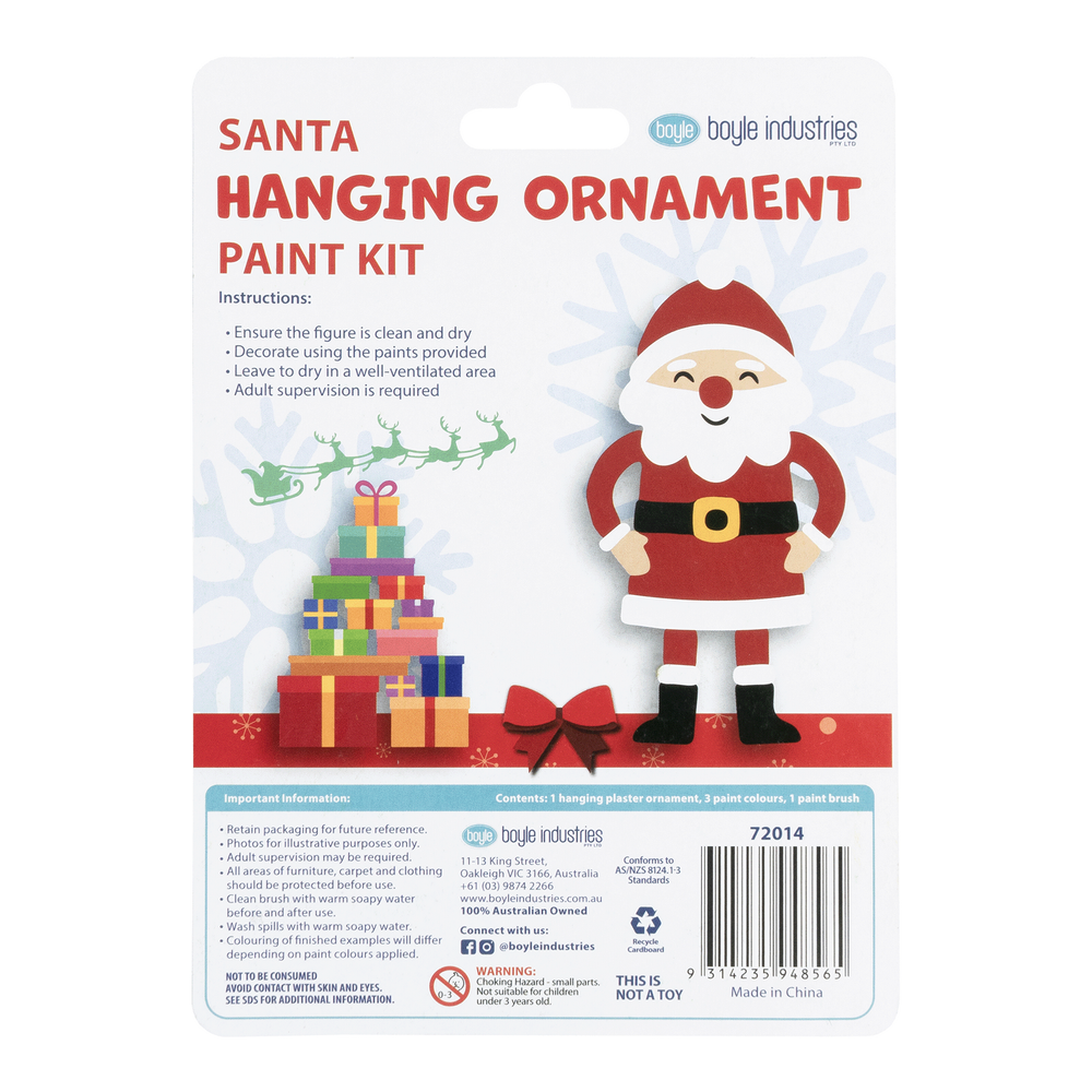 Boyle | Santa Hanging ornament paint kit