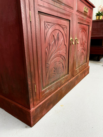 Kelly’s Rusted Maroon Sideboard