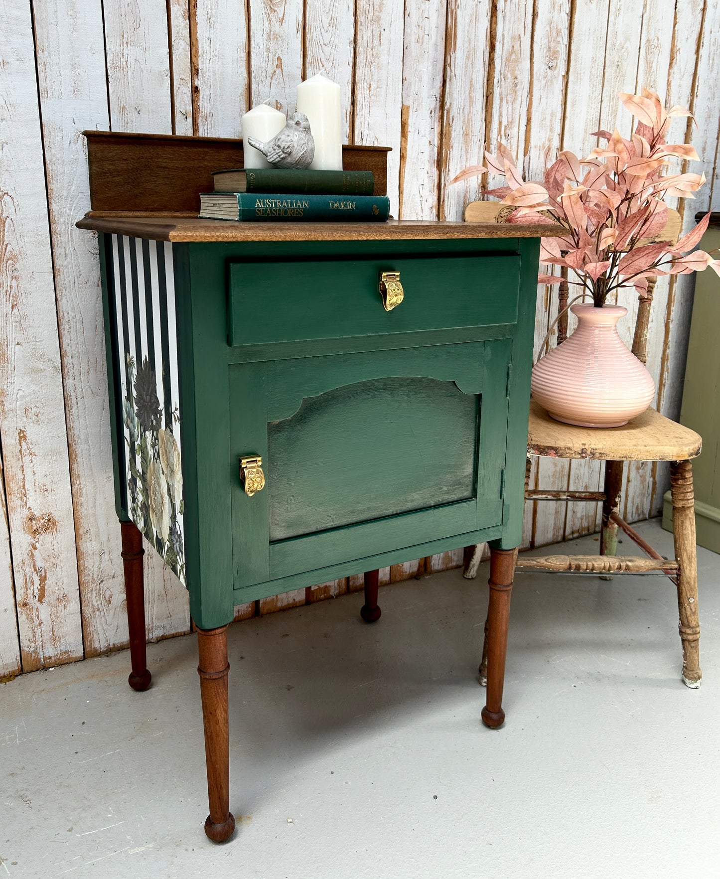 Vintage oak pot cupboard