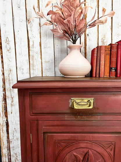 Kelly’s Rusted Maroon Sideboard