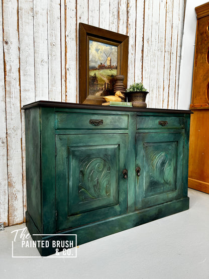 Grungy Green Sideboard