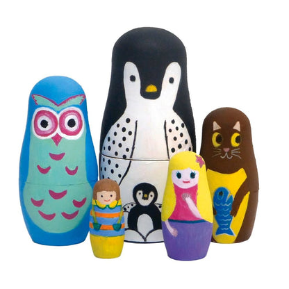 Boyle | Nesting Dolls Paint Set | 5 Pack