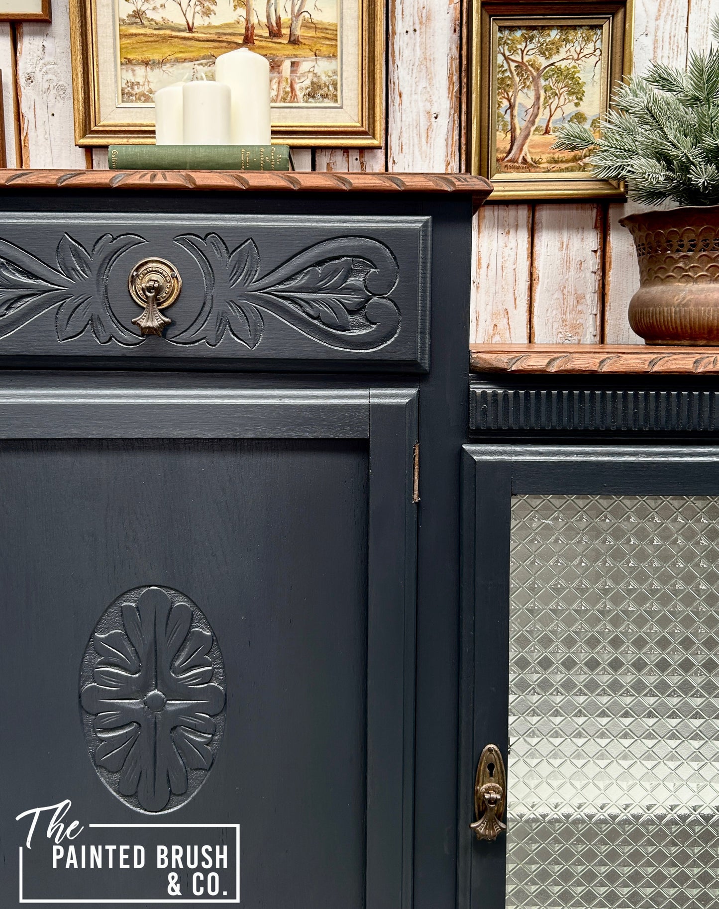 Lead Oak Sideboard