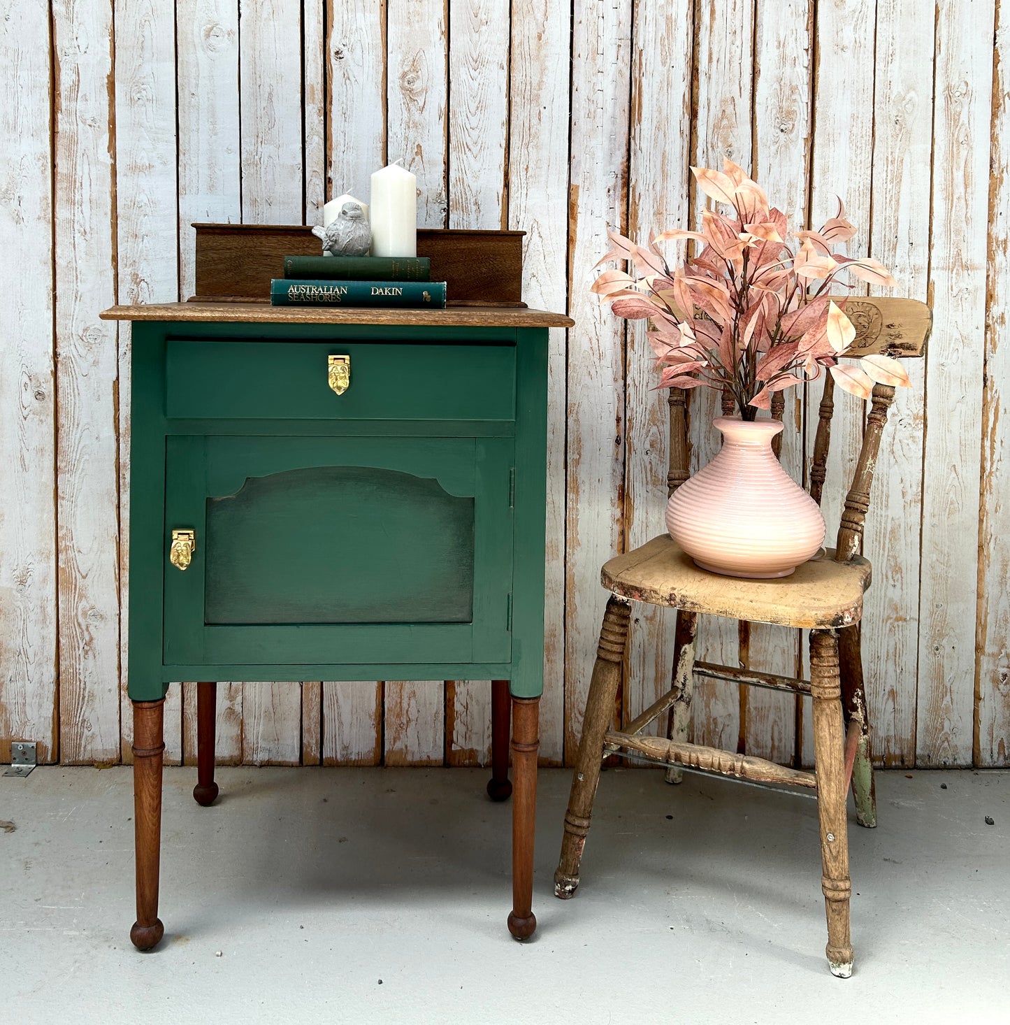 Vintage oak pot cupboard