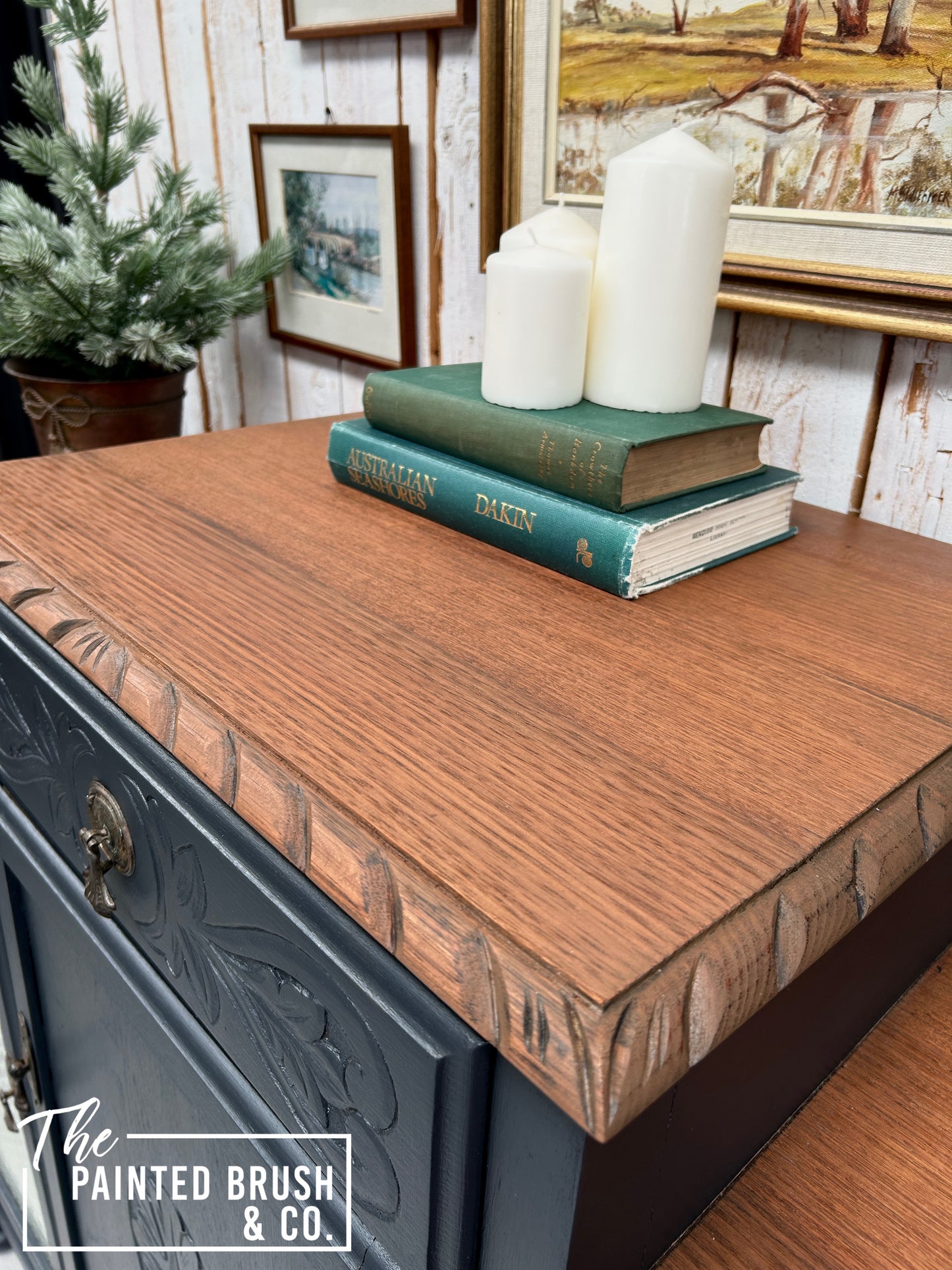 Lead Oak Sideboard