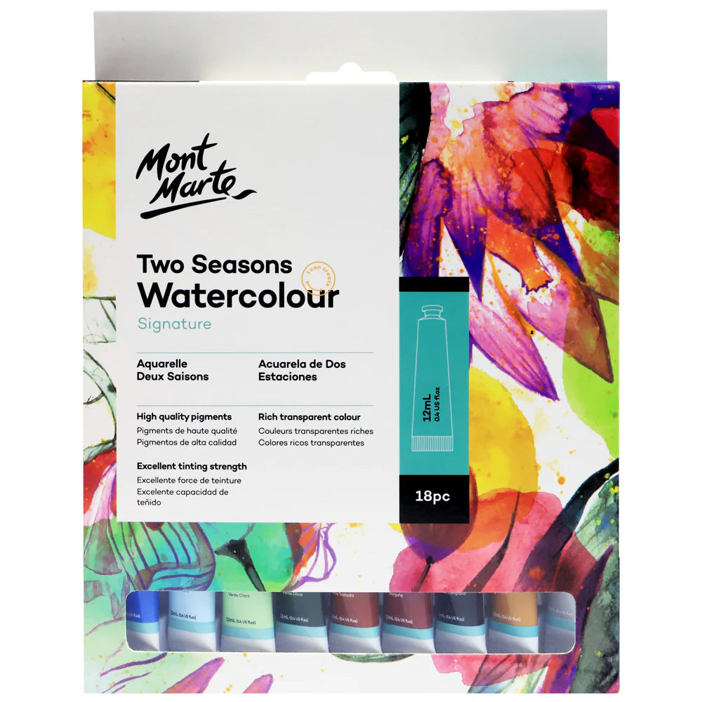 Mont Marte | Two Seasons Watercolour Signature | 18pc | 12ml