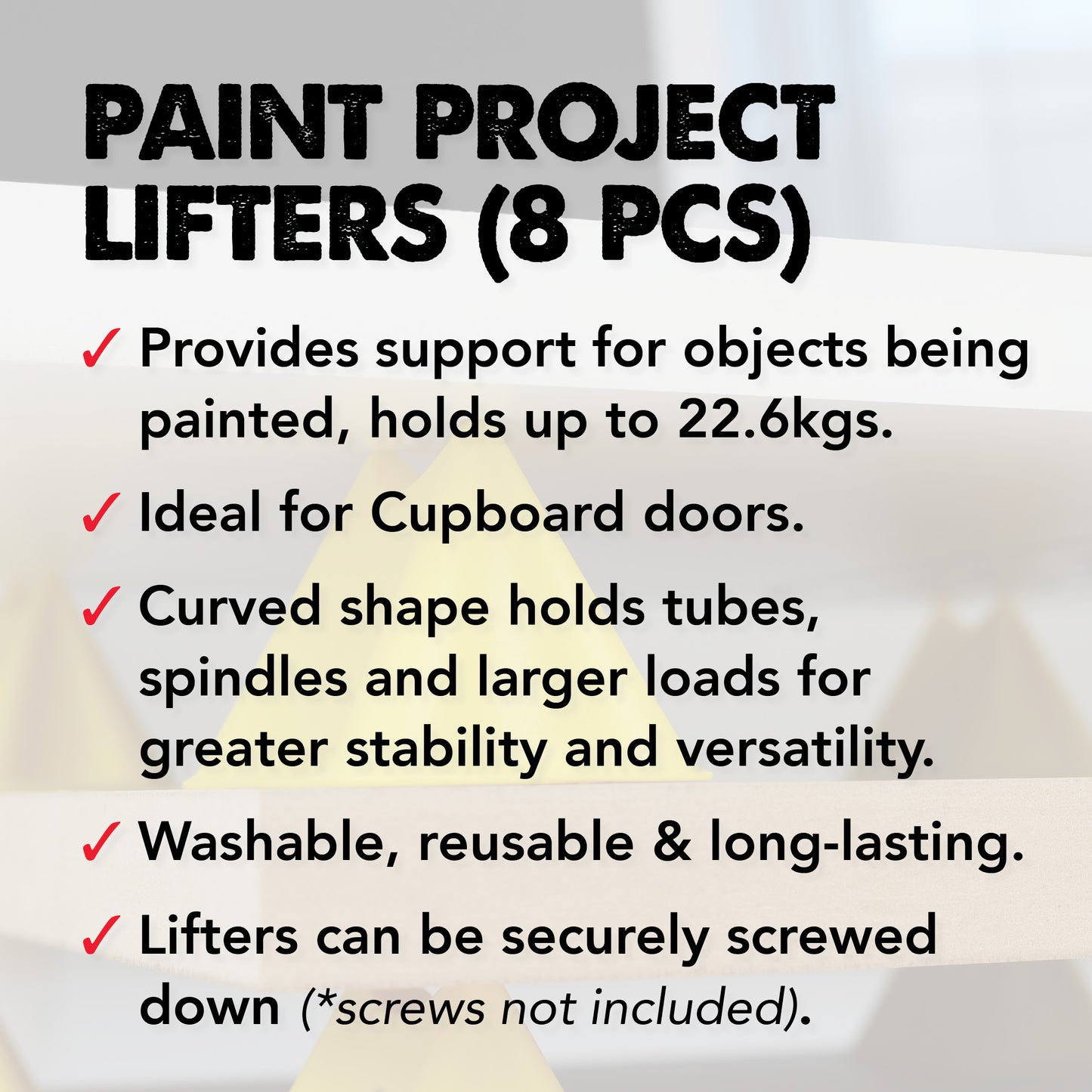 UNi-PRO | Paint Project Lifters | 8pc Set