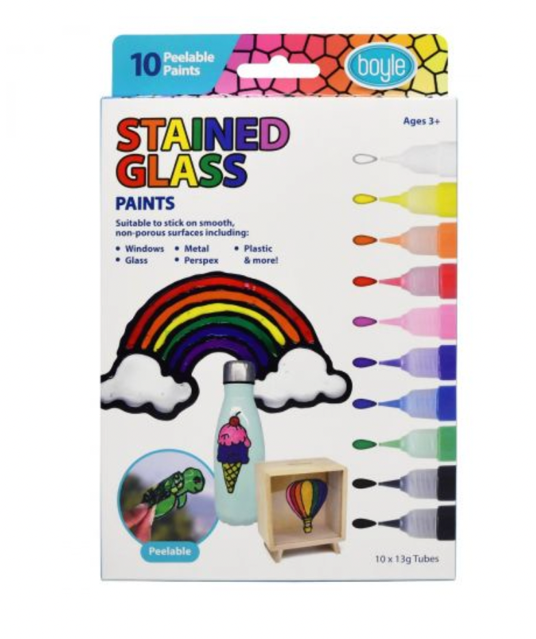 Boyle | Stained Glass | Pealable Paints | Pack of 10