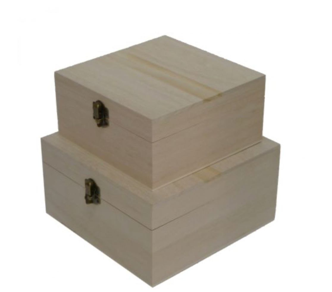 Boyle | Square Wooden Boxes | Set of 2