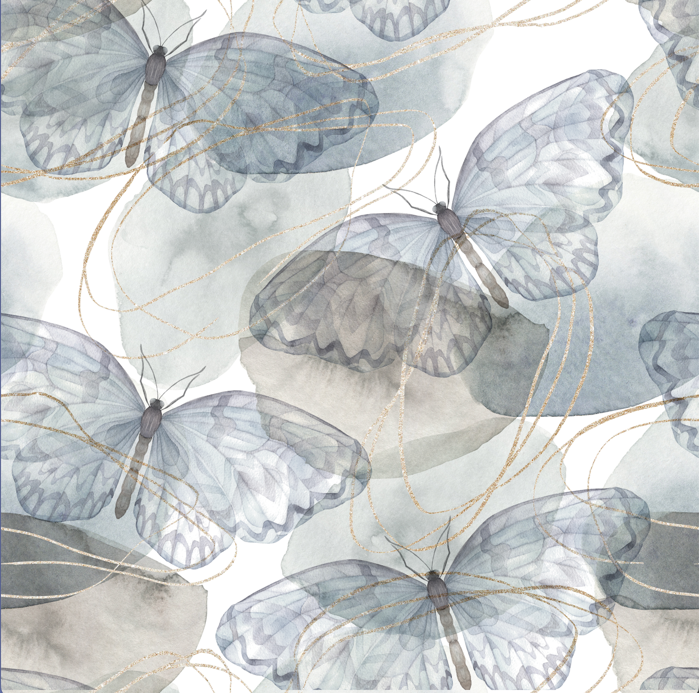 Mint Tissue Paper | Butterflies