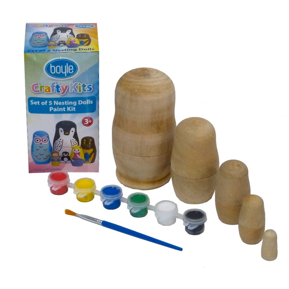 Boyle | Nesting Dolls Paint Set | 5 Pack