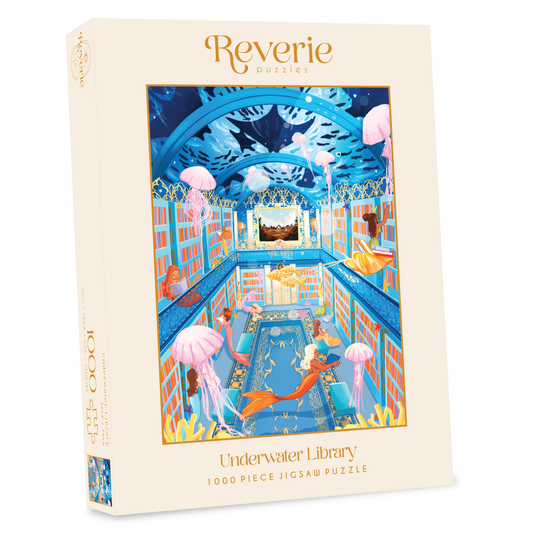 Reverie Puzzles - Underwater Library Jigsaw Puzzle (1000 Pieces)