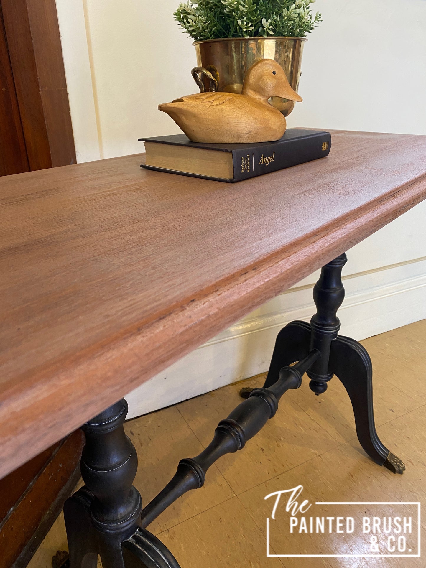 Vintage Cedar Pedestal Table