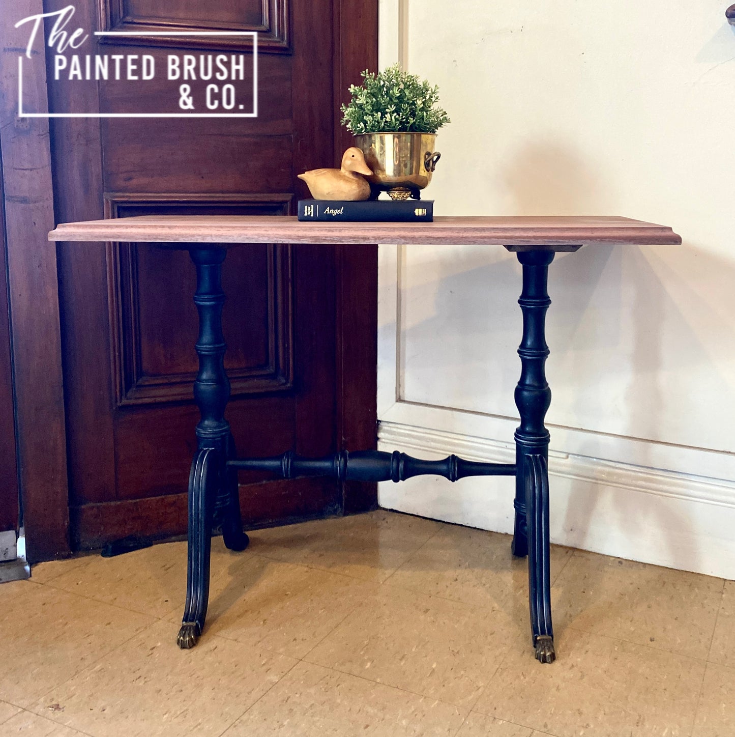 Vintage Cedar Pedestal Table