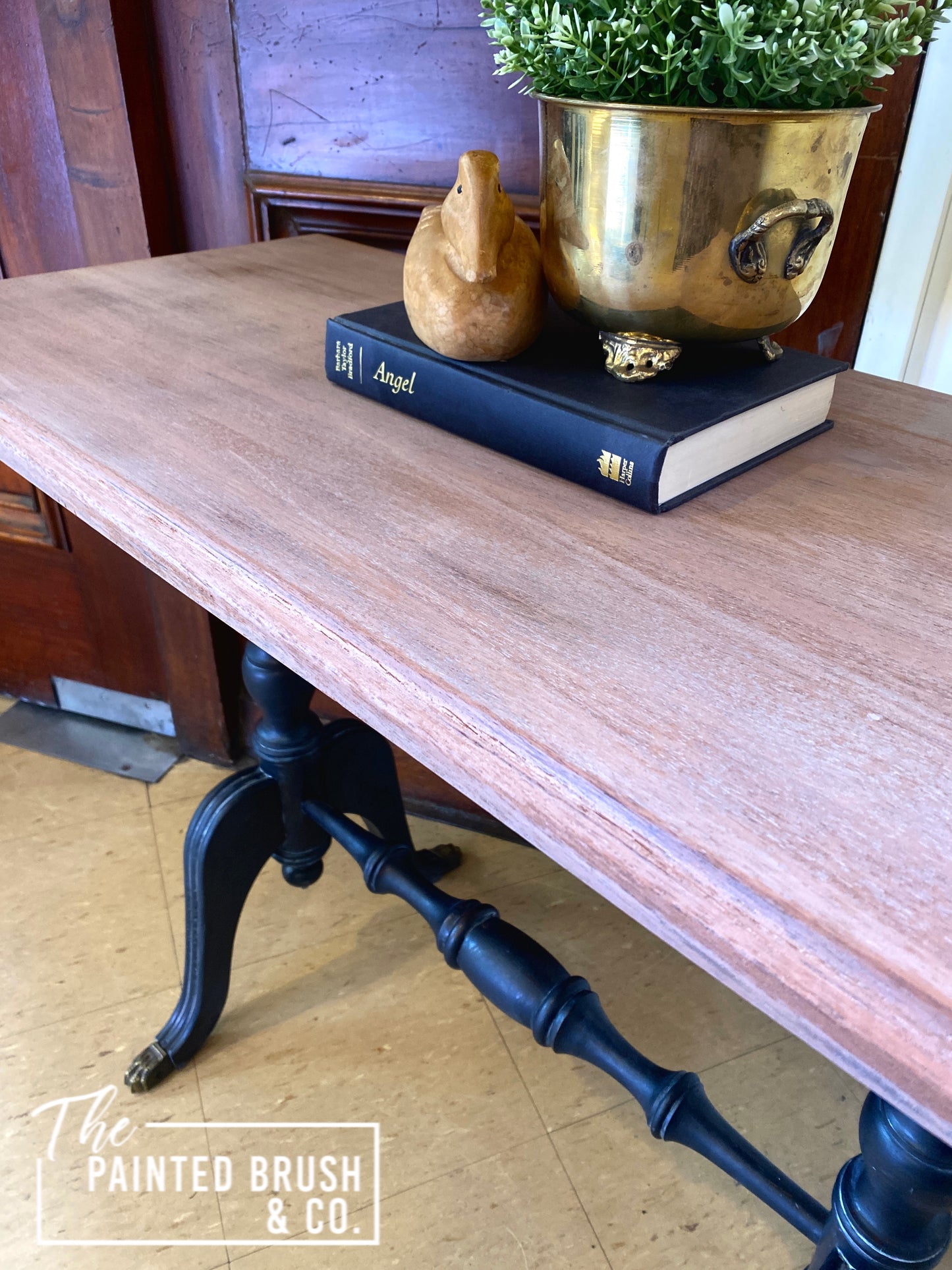 Vintage Cedar Pedestal Table