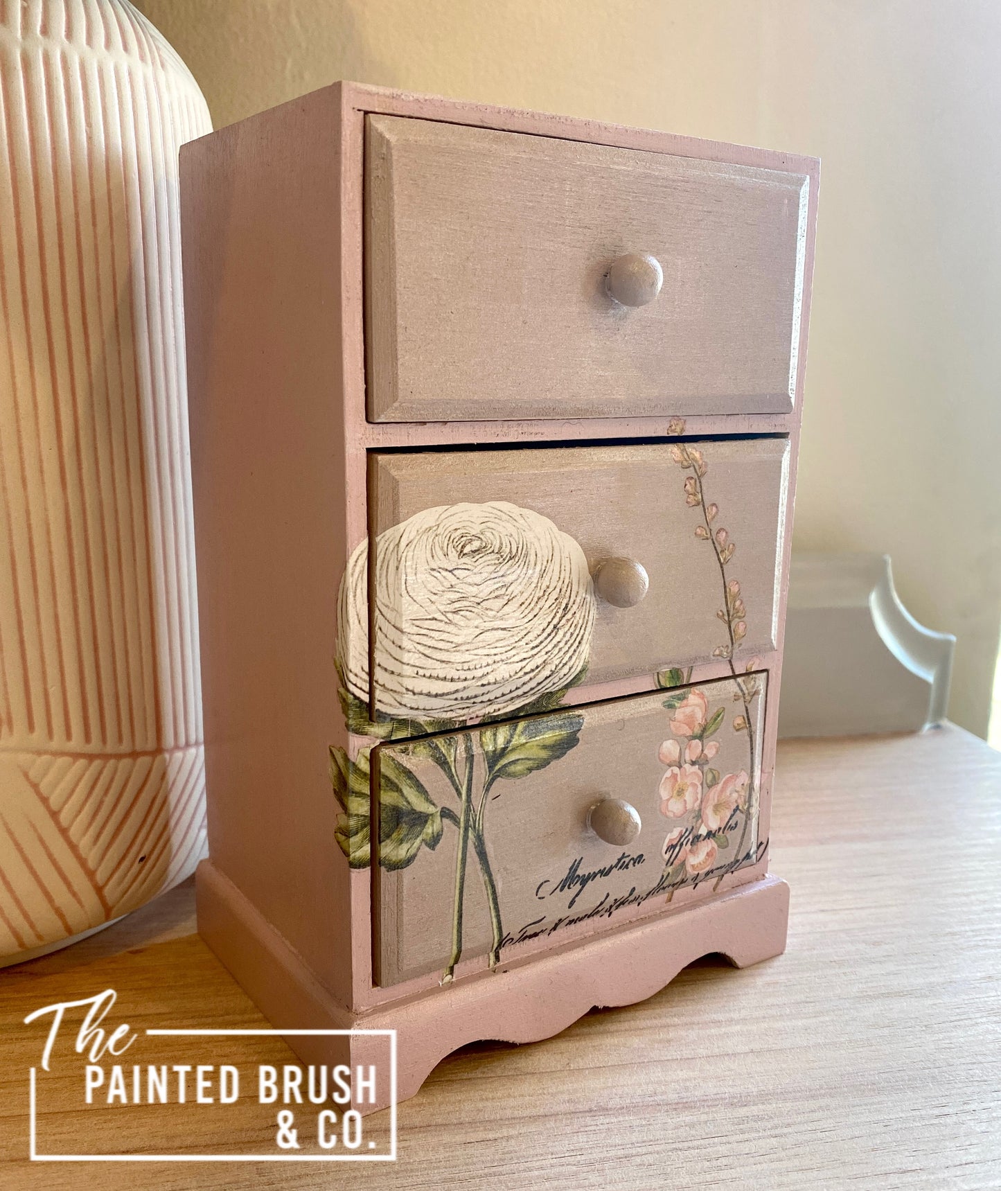 Pretty in pink mini drawers