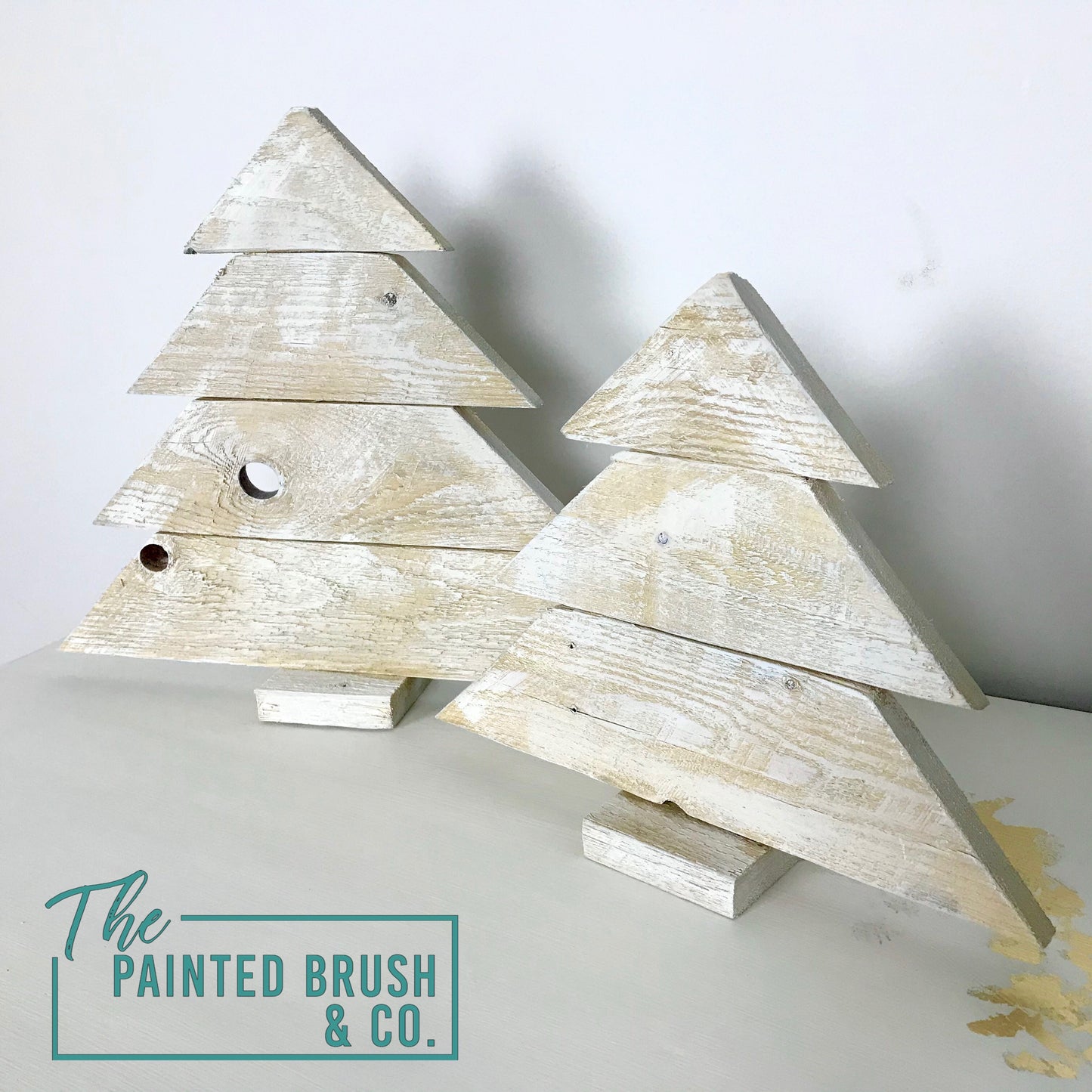 Reclaimed Timber Christmas Trees - Pair