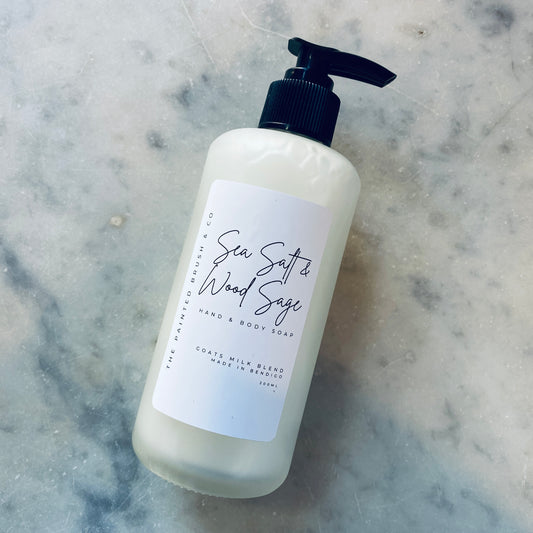 Sea Salt & Wood Sage | Goats Milk Hand & Body Soap | 200ml