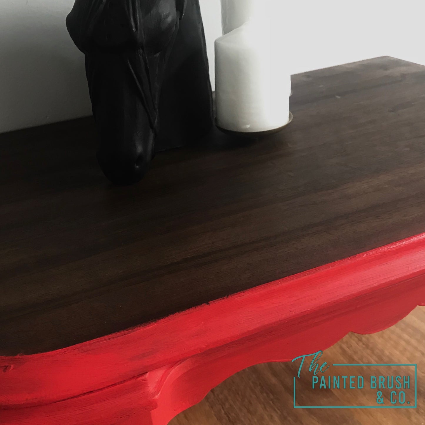 Red & Black Wax Table