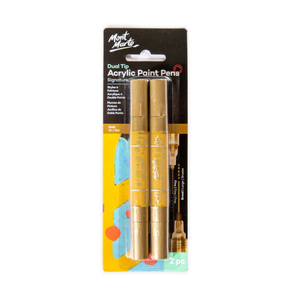 Mont Marte | Dual Tip Acrylic Paint Pens | 2pc