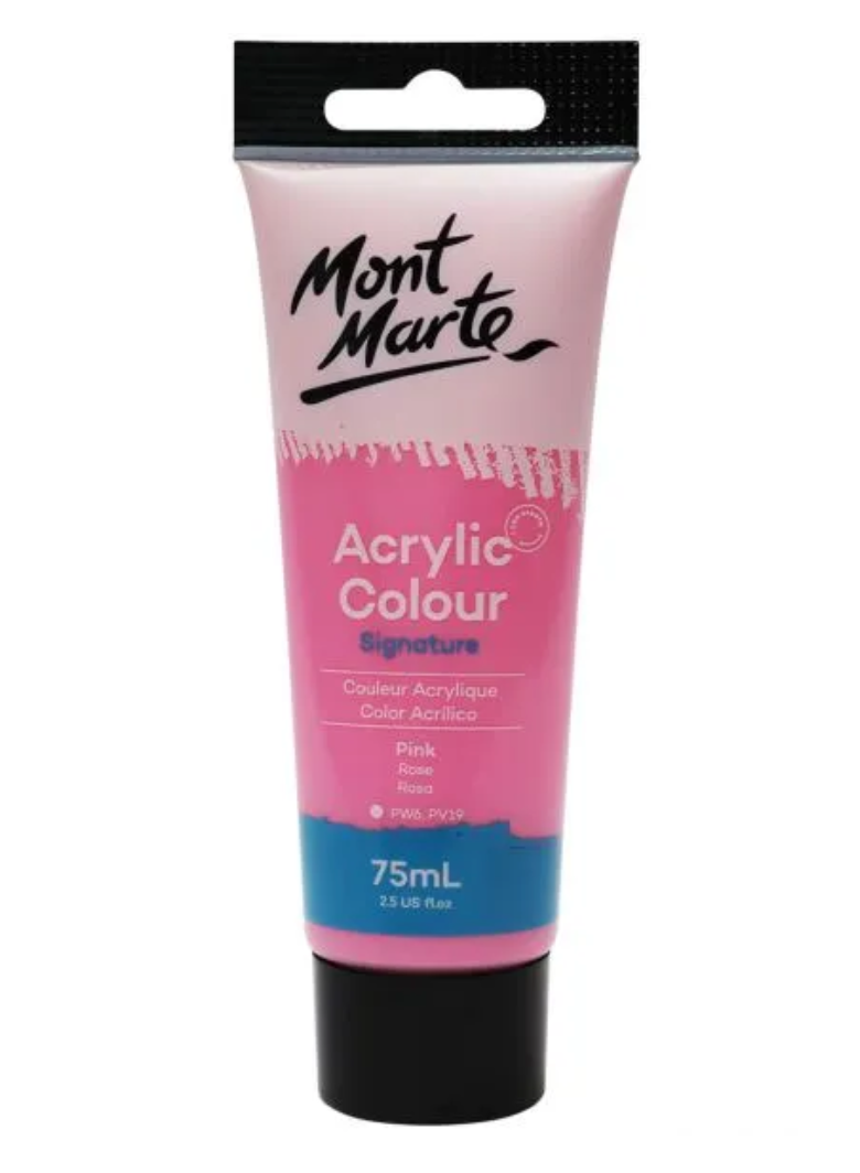 Mont Marte Acrylic Colour Paint 75ml - Pink
