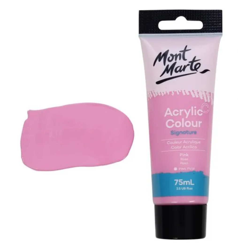 Mont Marte Acrylic Colour Paint 75ml - Pink