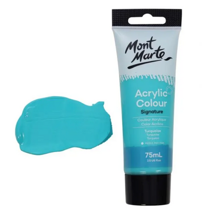 Mont Marte Acrylic Colour Paint 75ml - Turquoise