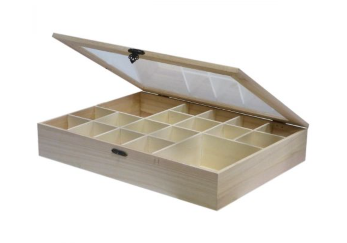 Boyle Wooden Memory Box With Dividers
