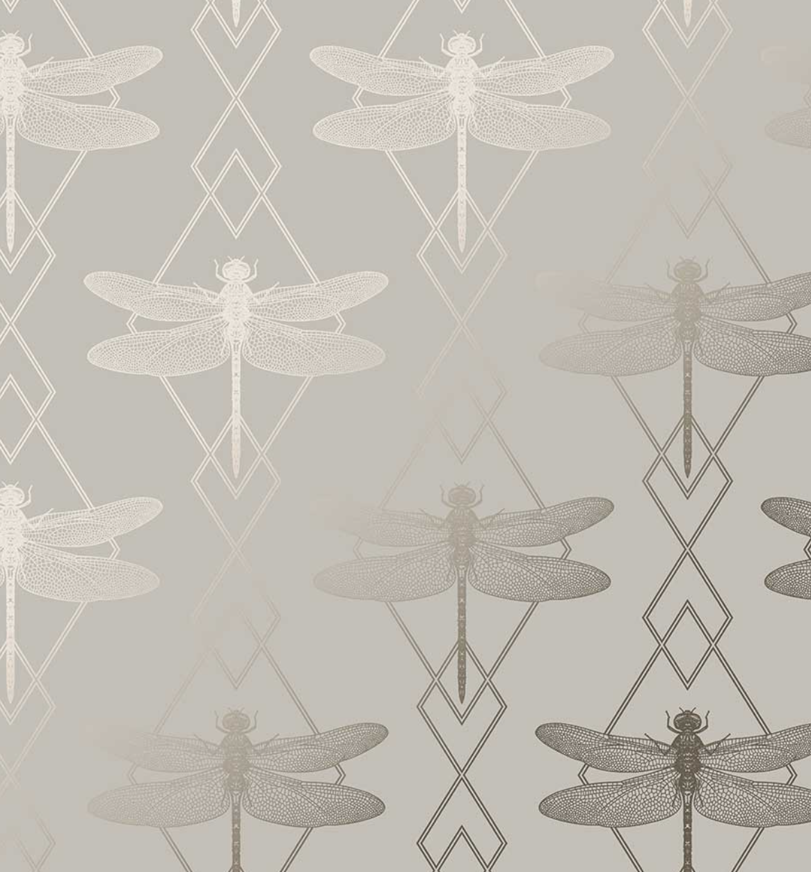 Wallpaper - Dragonfly Trellis - 1m