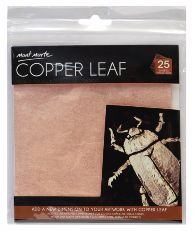 Copper Leaf 14x14cm 25 sheets