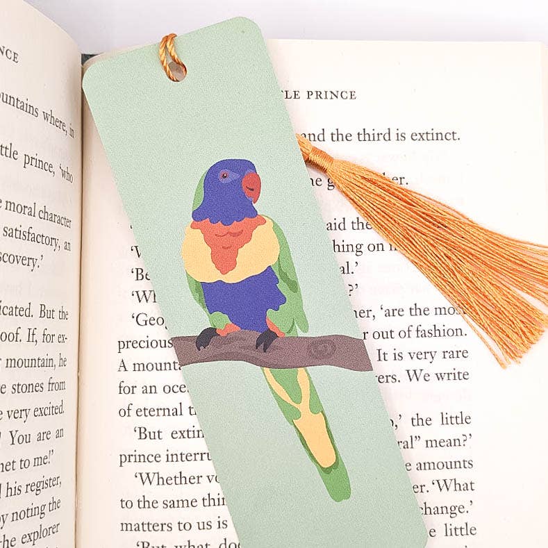 Tilly Scribbles - Rainbow Lorikeet Bookmark