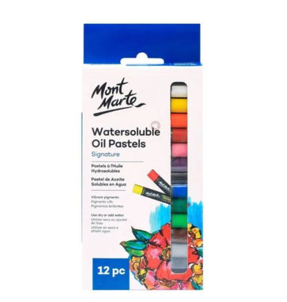 Mont Marte | Watersoluble Oil Pastels Signature | 12pc Set