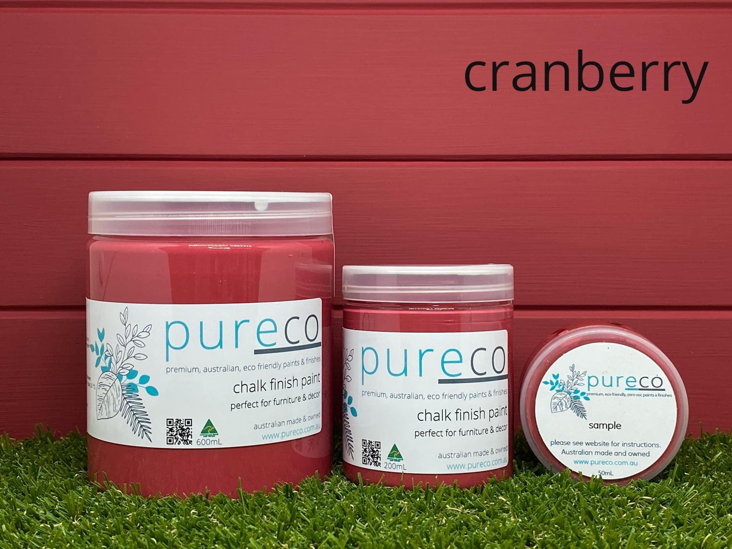 Pureco Chalk Finish  - Cranberry