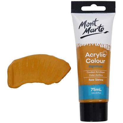 Mont Marte Acrylic Colour Paint Signature 75ml - Raw Sienna