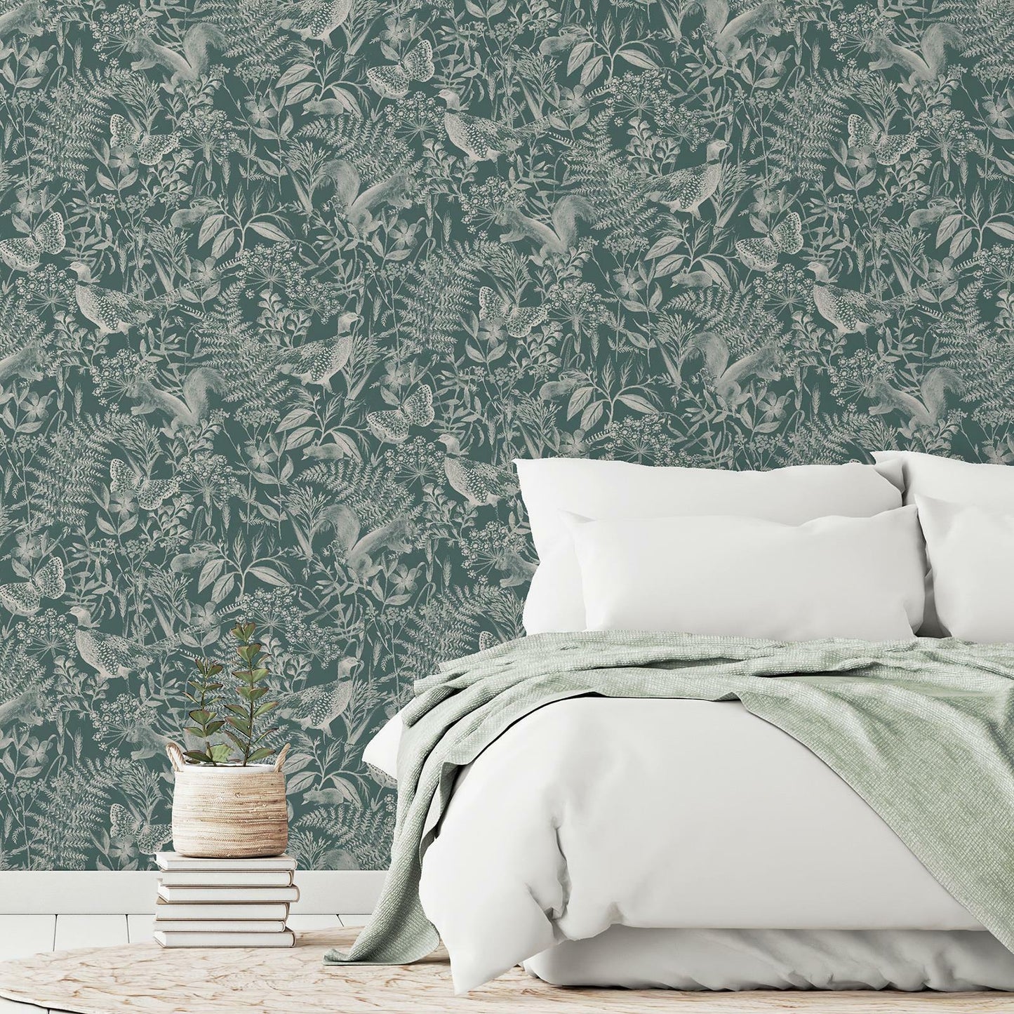 Wallpaper - Woodland greens - 1m