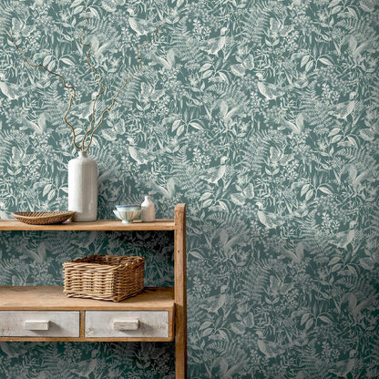 Wallpaper - Woodland greens - 1m